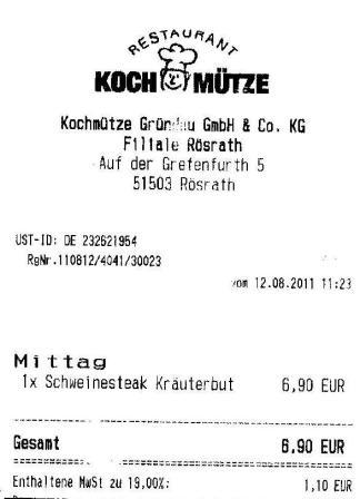 miib Hffner Kochmtze Restaurant